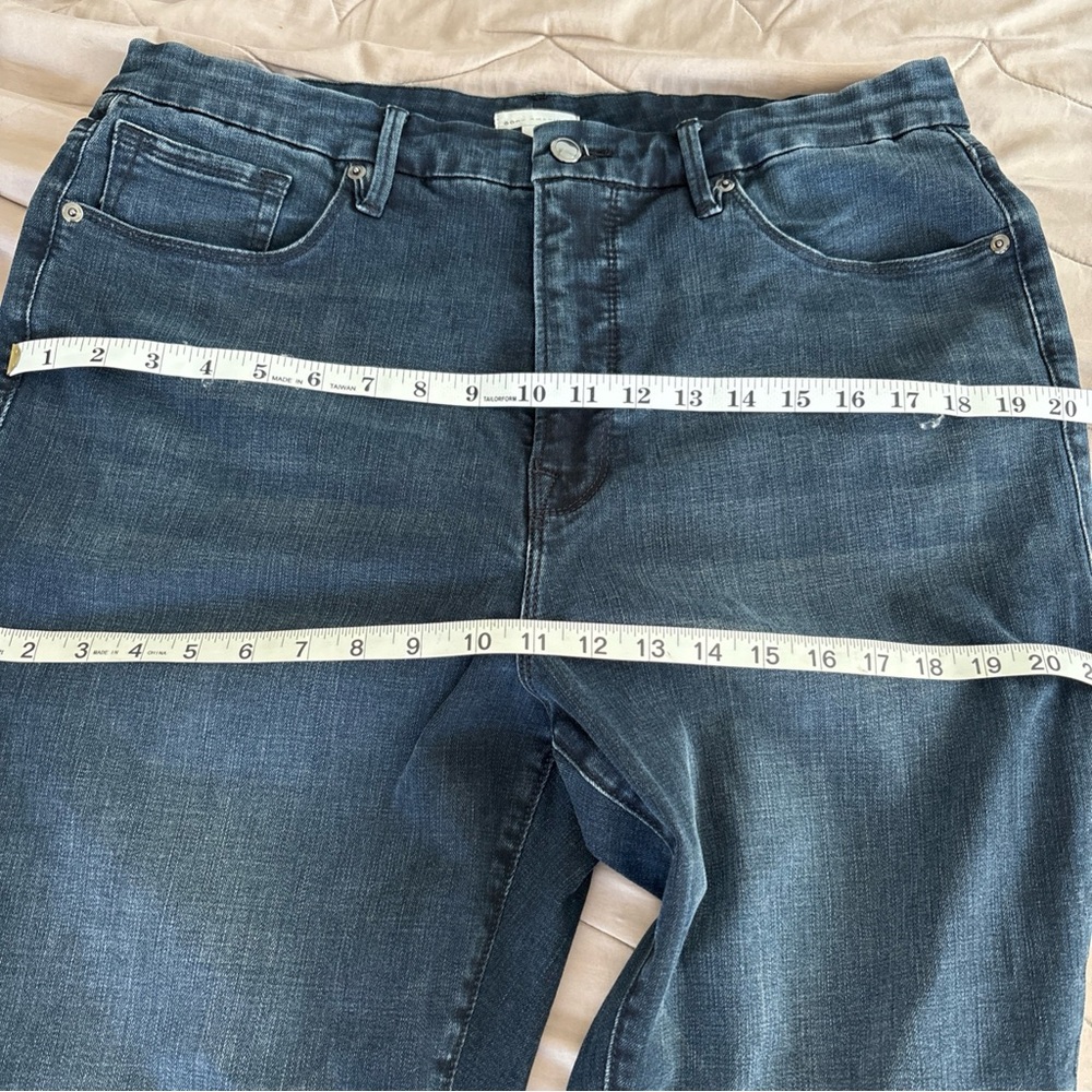 Good American Jeans Skinny Ankle Dark Wash Blue Stretch Denim size 18 - Picture 11 of 13